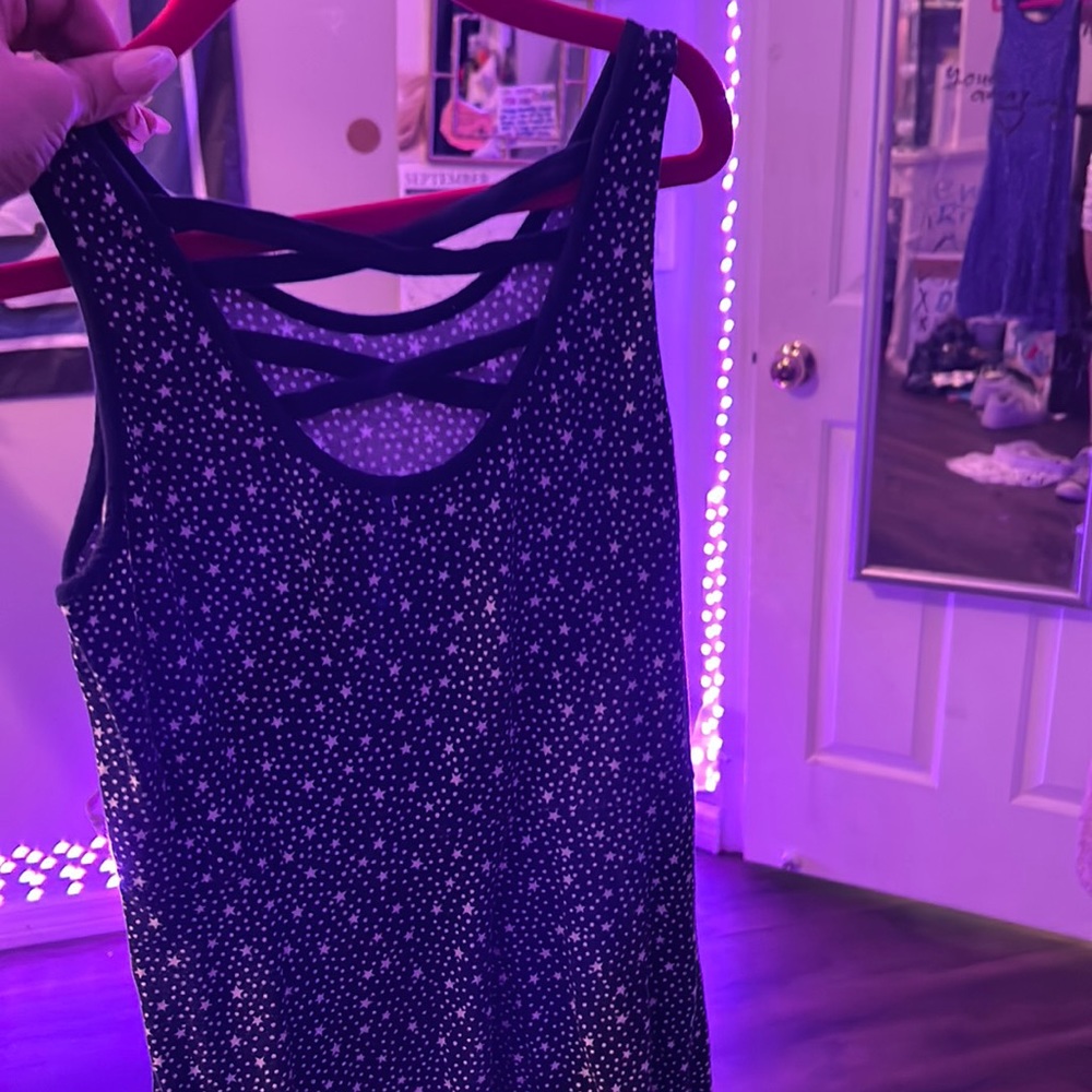 Blue and white stars dress for 4th of july